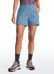 Ripstop Zip Pocket Mid Rise Shorts 4''