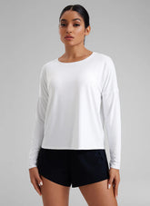 UPF 50+ Lightweight Heather Cropped Long Sleeves