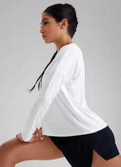 UPF 50+ Lightweight Heather Cropped Long Sleeves