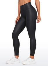 Faux Leather No Front Seam Legging 28''