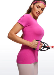 Seamless Hip Length Short Sleeve