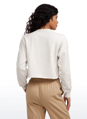 Amenity Double Raw Hem Sweatshirt