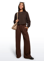Amenity Double Raw Hem Sweatshirt
