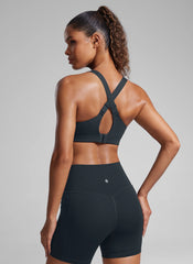 Zip Front High Impact Sports Bra