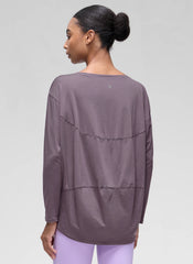 Pima Cotton Boat Neck Long Sleeve