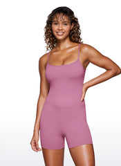 Butterluxe Thin Strap Shorts Bodysuit 4''