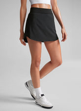 Feathery-Fit Soft Zipper Pocket Skirt 14.5"