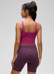 Butterluxe Square Neck Built in Bra Tank