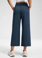 SoftAura Wide Leg Cropped Sweatpant 25"