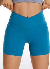 Butterluxe V Cross Waist Shorts 5"