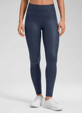 Matte Faux Leather Legging 28''