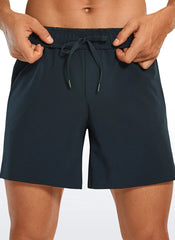 Feathery-Fit Athletic Shorts 6''- Lineless