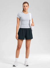 Feathery-Fit Soft Pocket Shorts Linerless 3''