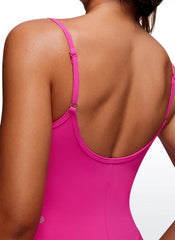 Butterluxe Thin Strap Shorts Bodysuit 4''