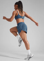 Feathery-Fit Soft Lined Mid Rise Shorts 4''