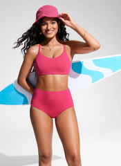 Sunshine Lace Up Strappy Bikini Top