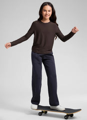 Girls Cloudweight Side Slit Long Sleeve
