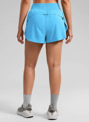 Feathery-Fit Soft High Split Dolphin Shorts 2.5"