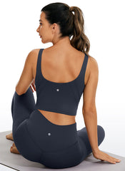 Butterluxe V Neck Built in Bra Tank