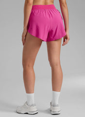 Feathery-Fit Soft Lined Mid Rise Shorts 4''