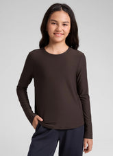 Girls Cloudweight Side Slit Long Sleeve