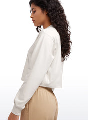 Amenity Double Raw Hem Sweatshirt