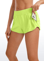 Feathery-Fit Soft Liner Zip Pocket Shorts 2.5''