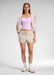 Stretch Mid Rise Pocket Shorts 2.5"