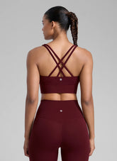 Nakedfeel Longline Criss Cross Back Bra