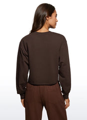 Amenity Double Raw Hem Sweatshirt
