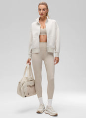 SoftAura High Mock Neck Full Zip Jacket