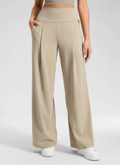 Butterluxe Front Pleated Pocket Palazzo Pant 30"
