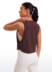 Pima Cotton Crop Deep Armhole Tank
