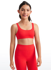 Butterluxe Girls Scoop Neck Sport Bra U Back