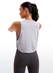 Pima Cotton Crop Deep Armhole Tank
