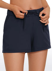 Stretch Mid Rise Pocket Shorts 2.5"