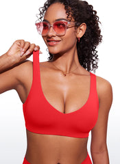 V Neck Bikini Padded Tops