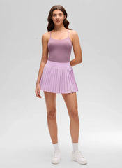 Butterluxe Waist Length Y Back Built in Bra Tank