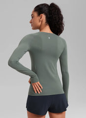 Seamless Crew Neck Long Sleeve