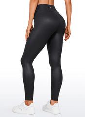 Faux Leather No Front Seam Legging 28''