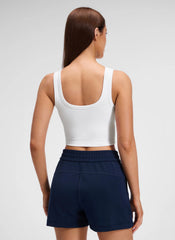 Feathery-Fit Drapey 2 in 1 High Rise Shorts