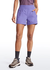 Ripstop Zip Pocket Mid Rise Shorts 4''
