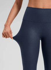 Matte Faux Leather Legging 28''