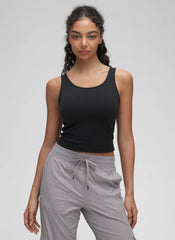 Butterluxe Double Lined Scoop Neck Tank