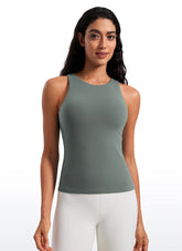Butterluxe Built in Bra Scoop Neck Tank