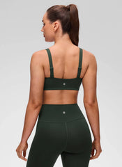 Butterluxe Adjustable Wide Strap Sports Bra