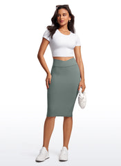 Butterluxe High Rise Midi Pencil Skirt 26''