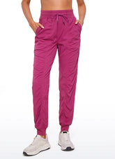 Striped Ruched Pocket Jogger 28''