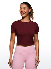 Butterluxe Cropped Short Sleeve
