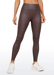 Faux Leather No Front Seam Legging 28''